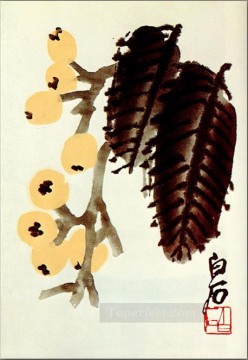 Chino Painting - Qi Baishi níspero chino tradicional